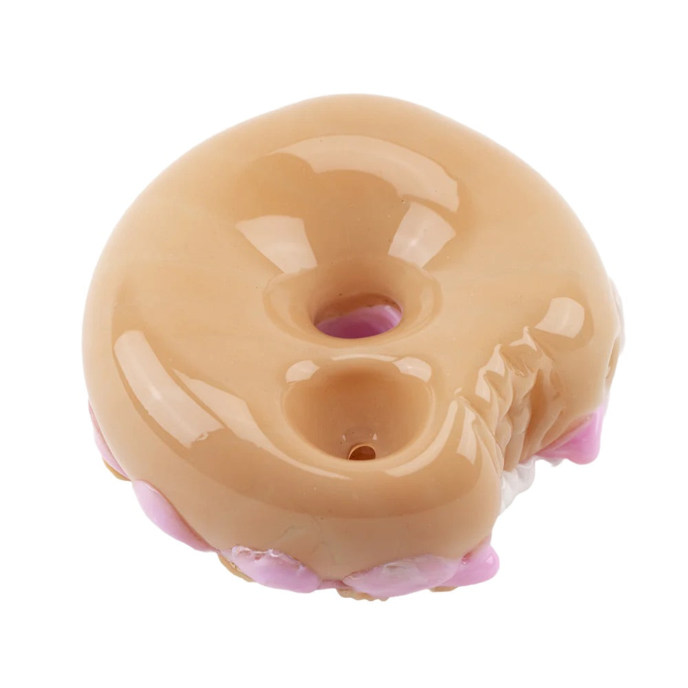 Empire Glassworks Pink Donut Pipe | top view