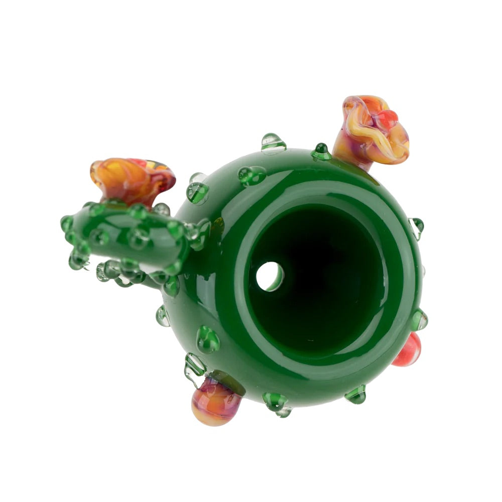 Empire Glassworks Prickly Cactus Glass Bowl | 14.5mm | top view