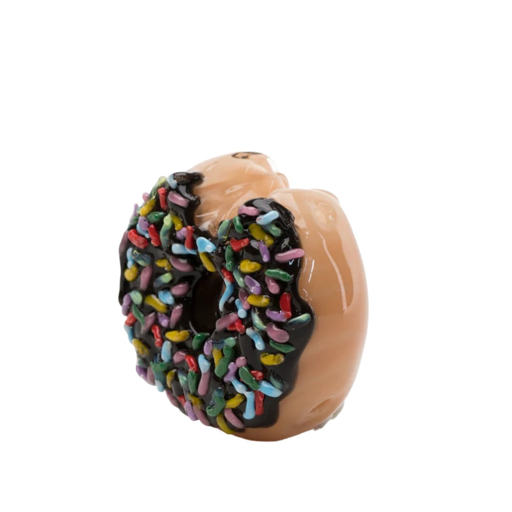 Empire Glassworks Sprinkle Donut Pipe | front view 3