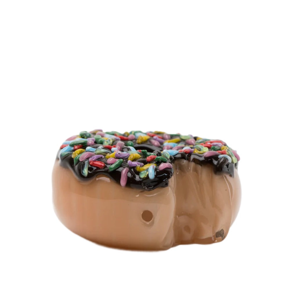 Empire Glassworks Sprinkle Donut Pipe | side view