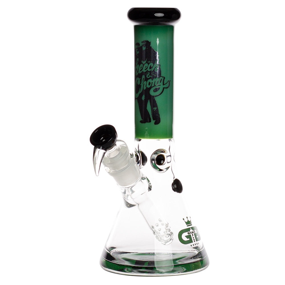 Grace Glass Cheech & Chong Beaker Base Bong | Green | side view 1