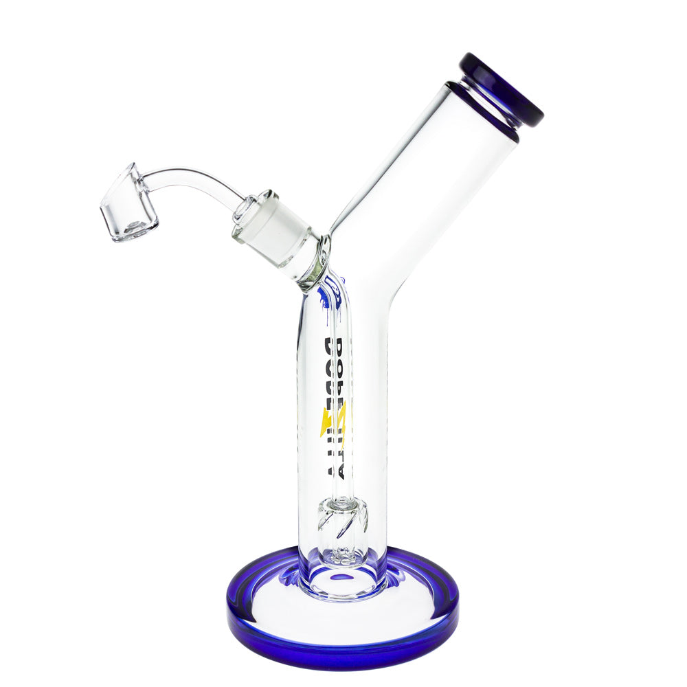 Dopezilla Glass Banshee Dab Rig | 10 Inches | Dark blue | Side view 2