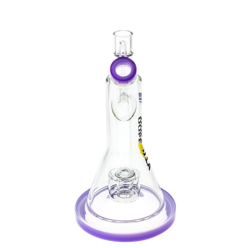 Dopezilla Glass Basilisk Dab Rig | 9 Inches | Purple | back view