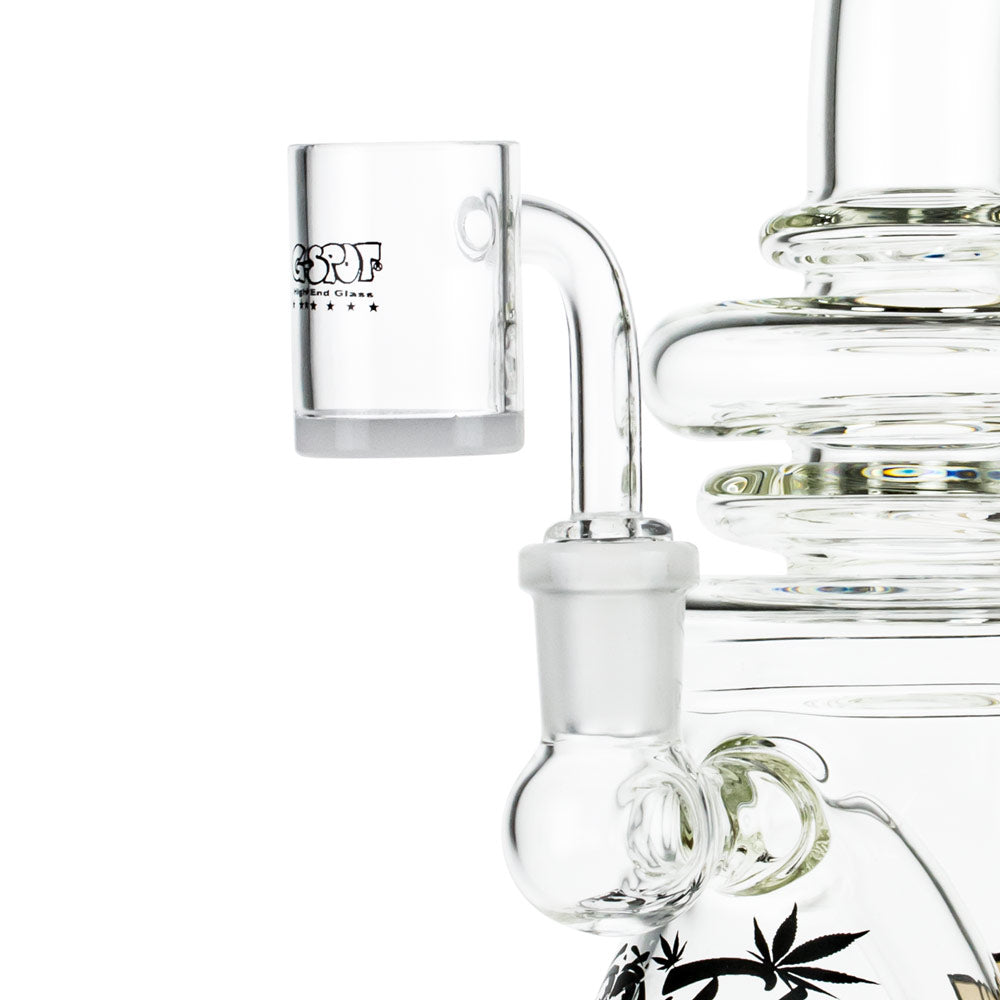 G-Spot Glass Johnny Dabb Beaker Base Dab Rig - Close Up Quartz Banger