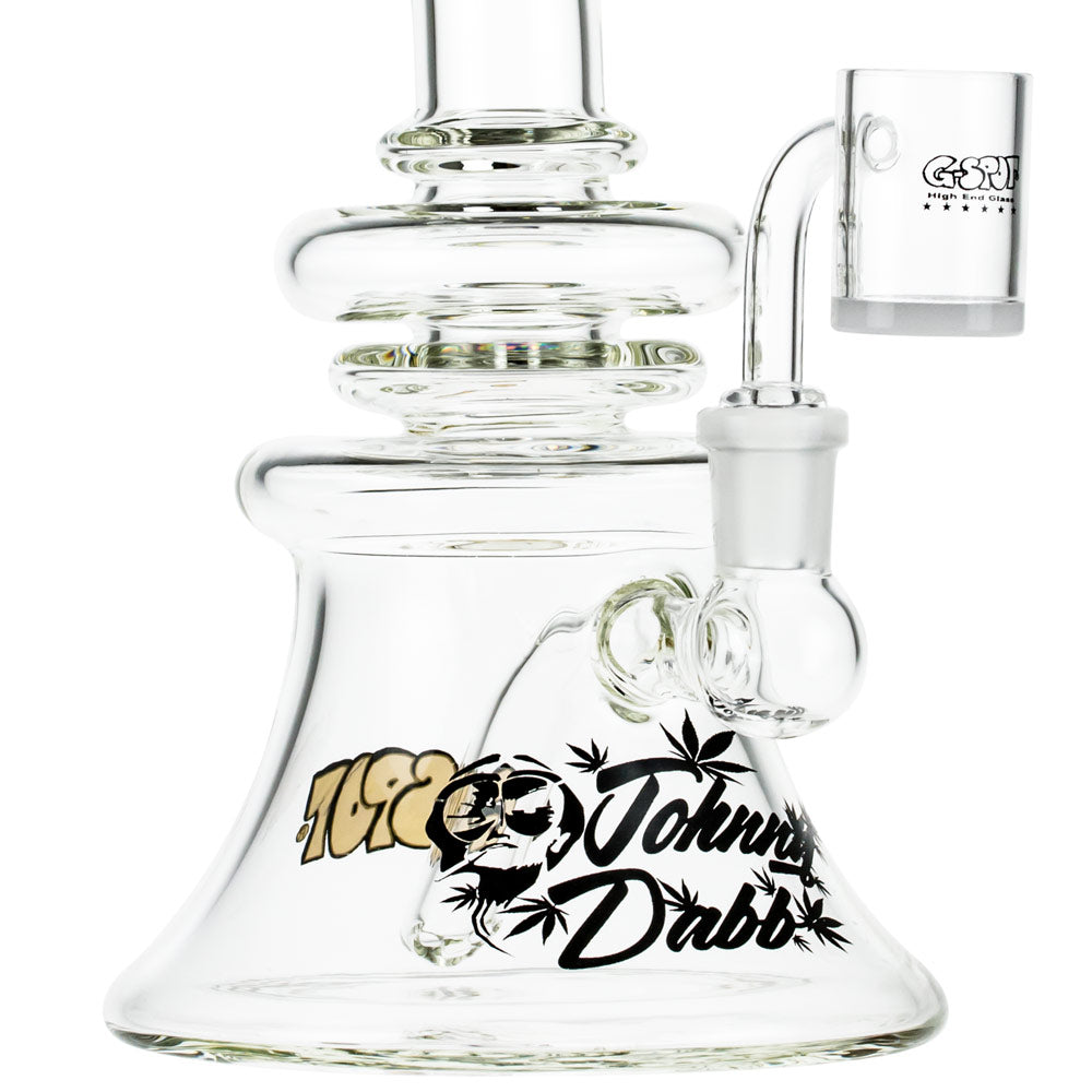 G-Spot Glass Johnny Dabb Beaker Base Dab Rig - Johnny Dabb Logo