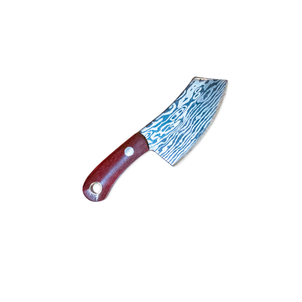 THGC EX I Mini Chopping Knife with Cover | Brown | Cleaver