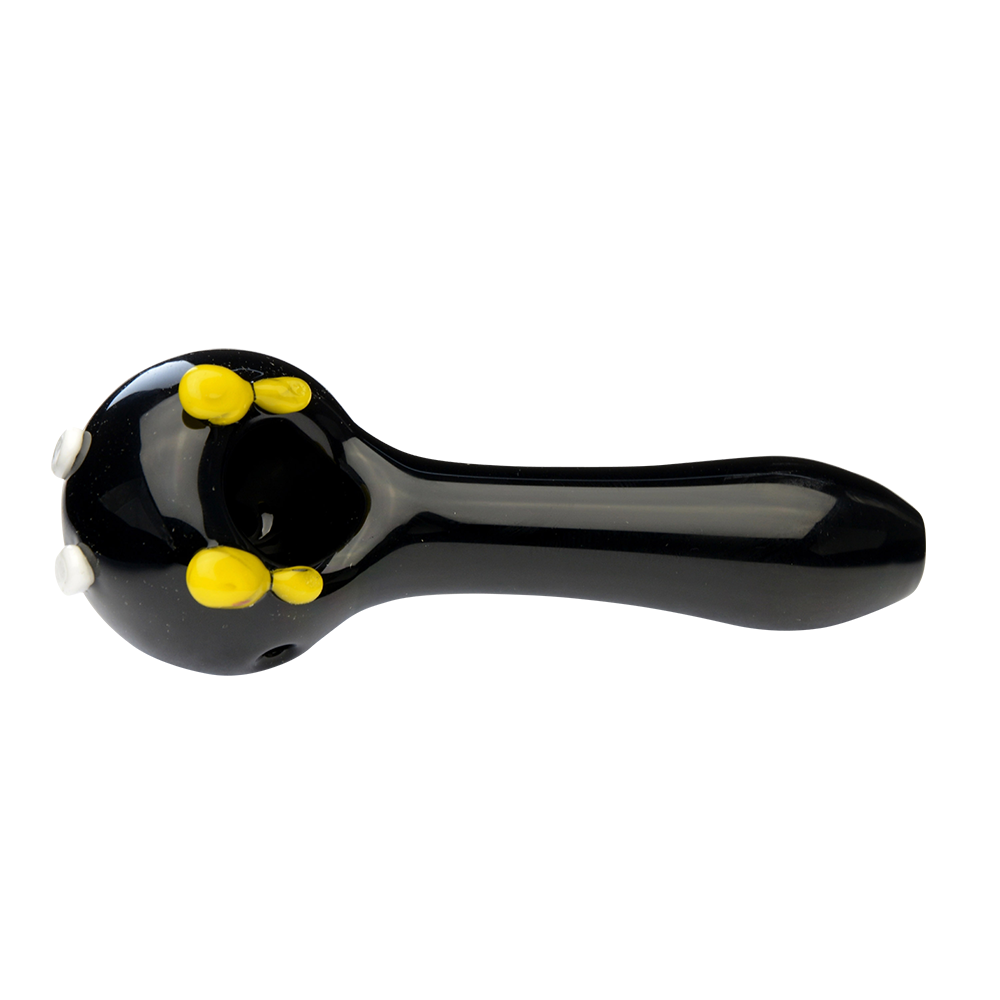 Empire Glassworks Bomber Spoon Pipe | Black | top view