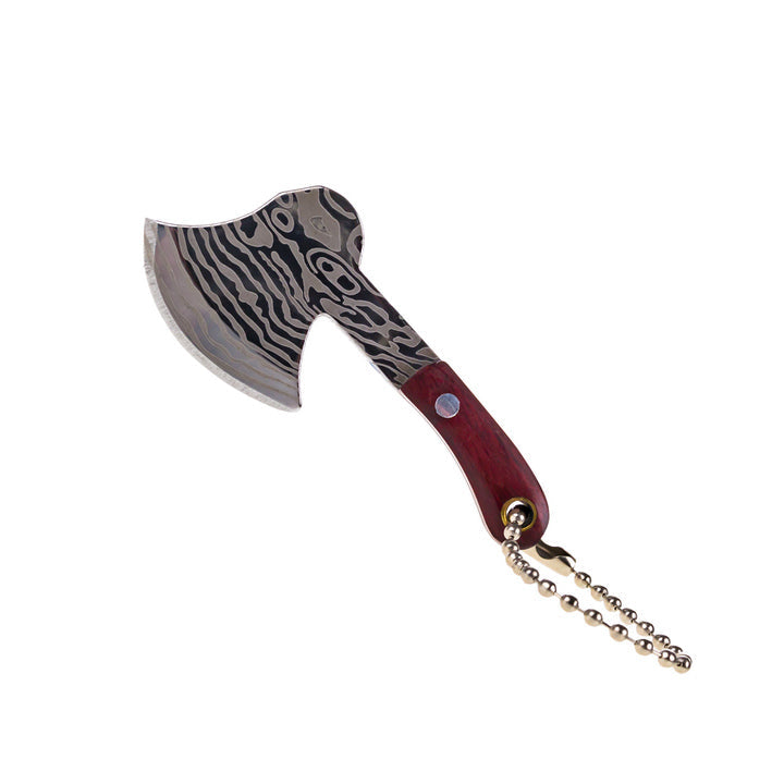 THGC EX III Mini Chopping Knife with Cover | Brown | Round Back