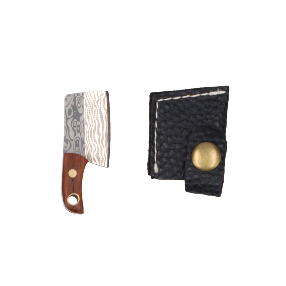 THG Co. EX I Mini Chopping Knife with Cover | Brown - With cover