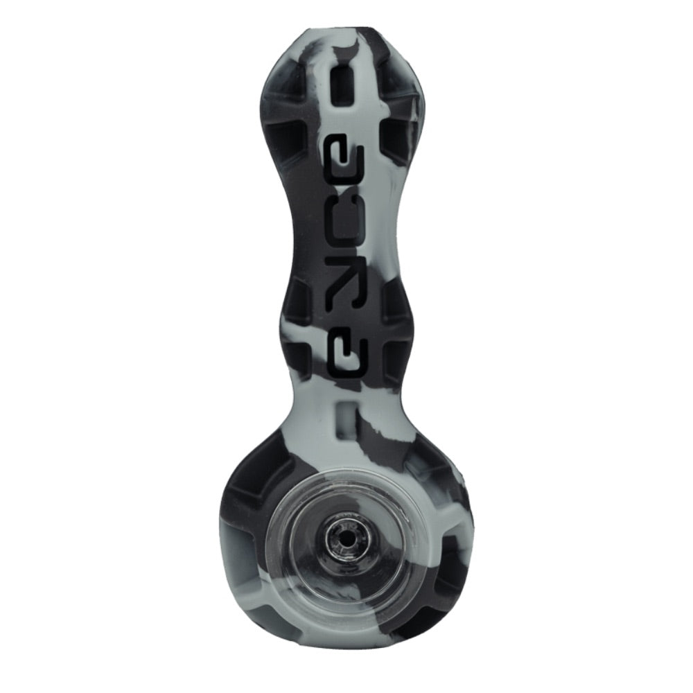EYCE Hybrid Silicone and Glass Spoon Pipe | Gray and Black