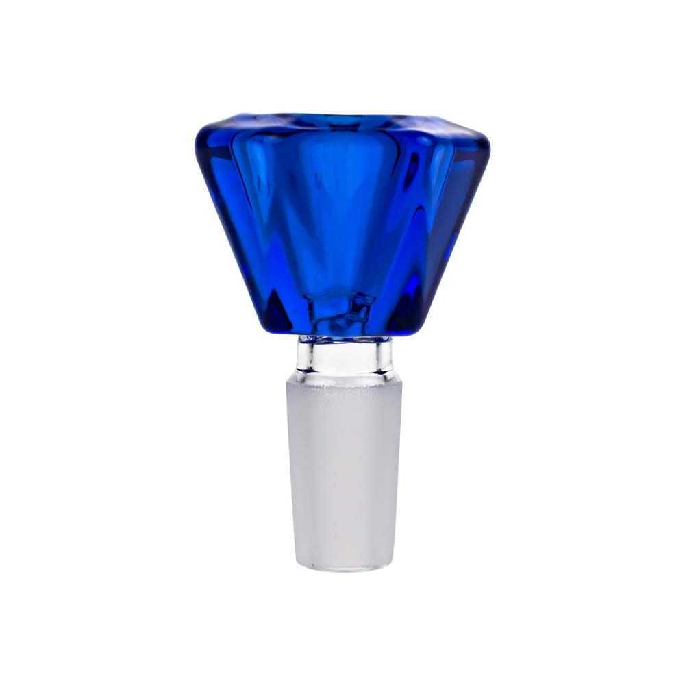 Colored Glass Diamond Shaped Herb Bowl | Male Joint