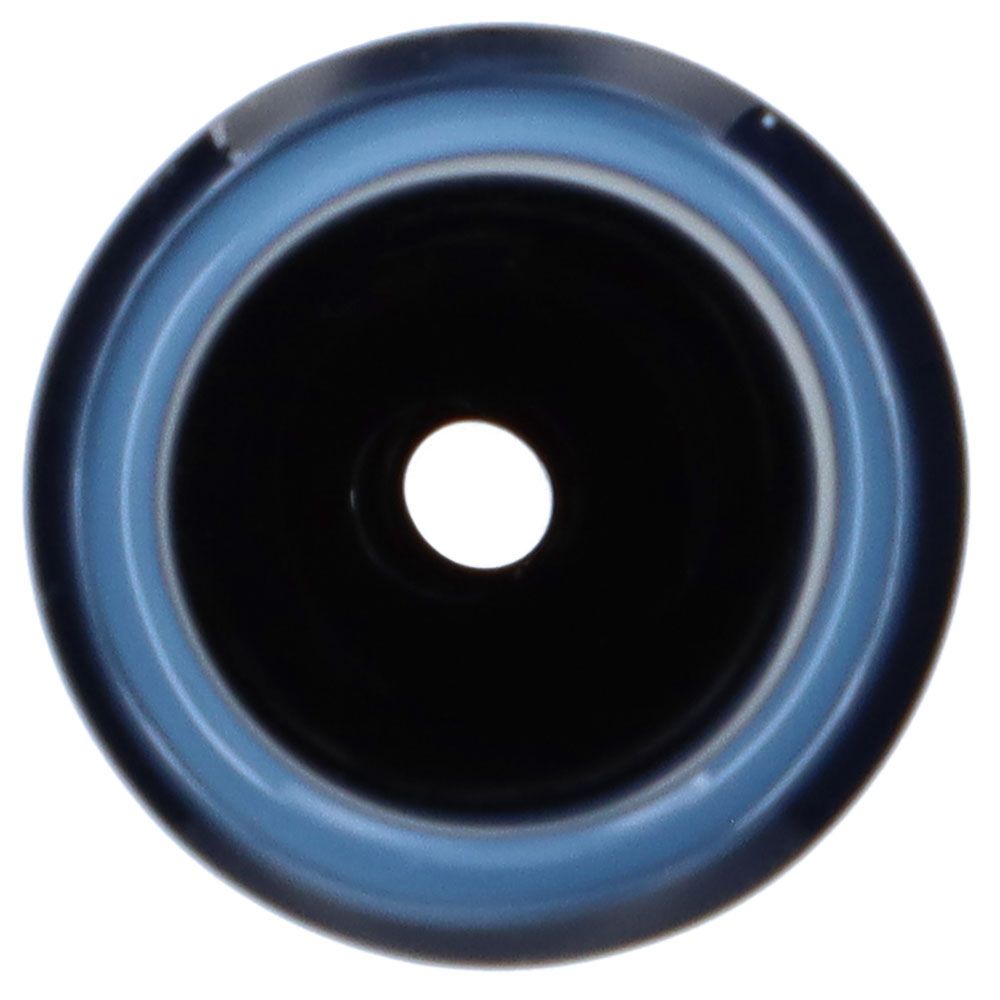 Glass Herb Bowl with Colored Rim | 14.5mm | Clear | Top view