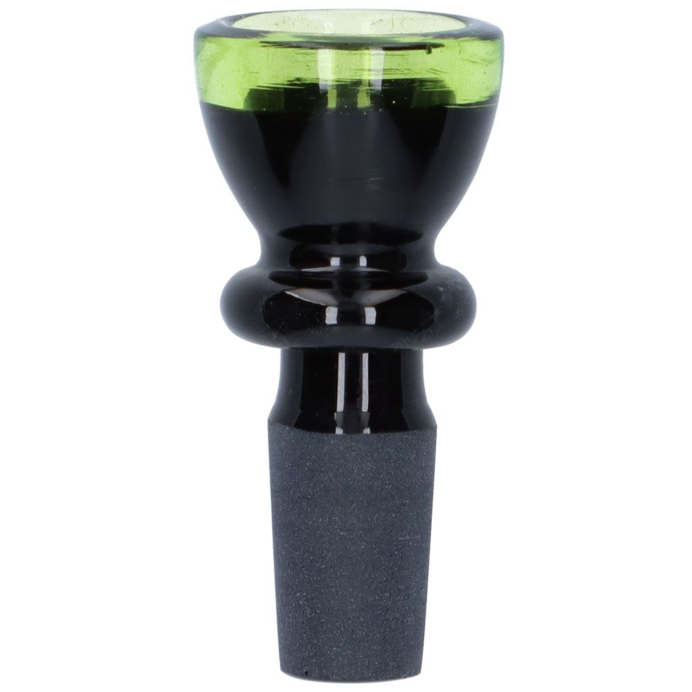 Glass Herb Bowl with Colored Rim | 14.5mm