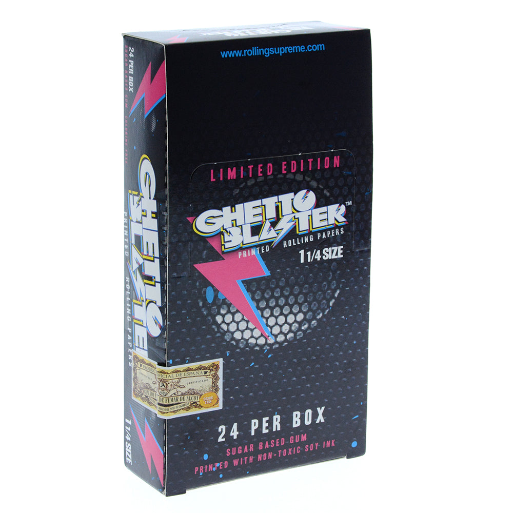 Ghetto Blaster - Hemp 1 1/4 Rolling Papers - Box of 24 Packs - 2