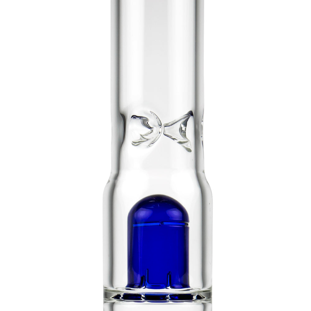 Black Leaf - ELITE Beaker Base 6-arm Perc Bong - Carb Hole - Blue - Splash Guard