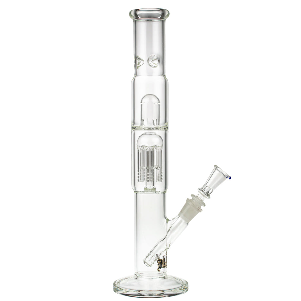 Black Leaf ELITE Cylinder 6-arm Perc Ice Bong | No Carb Hole - Side View 6