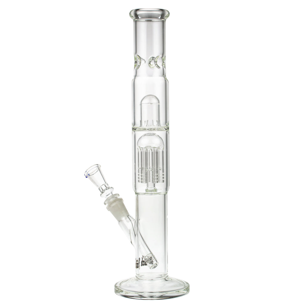 Black Leaf ELITE Cylinder 6-arm Perc Ice Bong | No Carb Hole - Side View 4