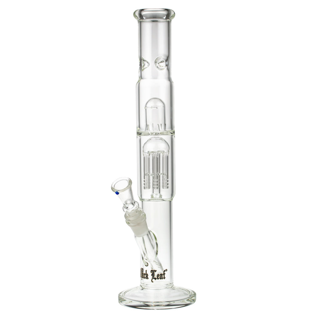 Black Leaf ELITE Cylinder 6-arm Perc Ice Bong | No Carb Hole - Side View 2
