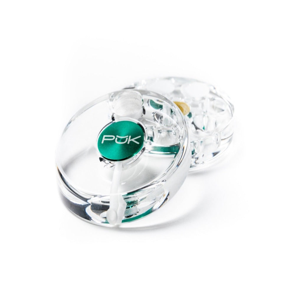 PUK Six-Chamber Pipe | Glass | Green