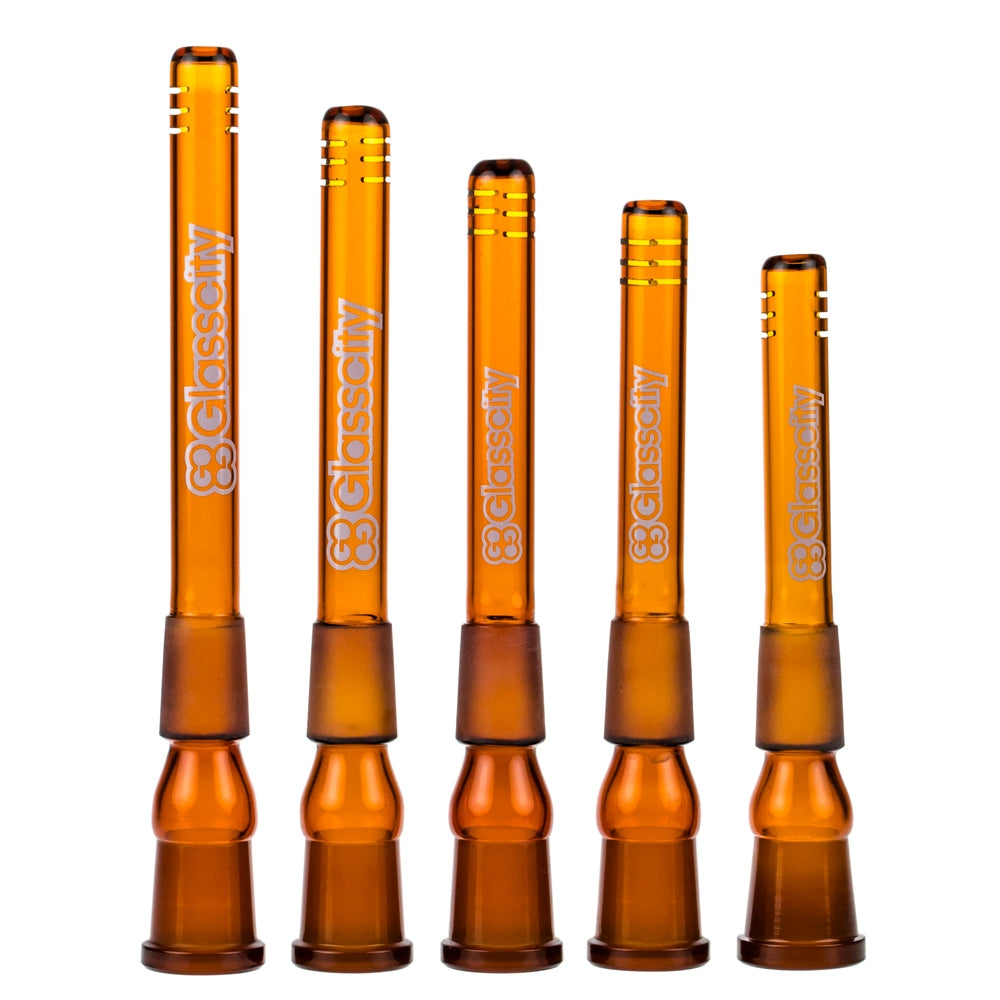 Glasscity Slitted Diffuser Downstem | 18.8mm | Amber