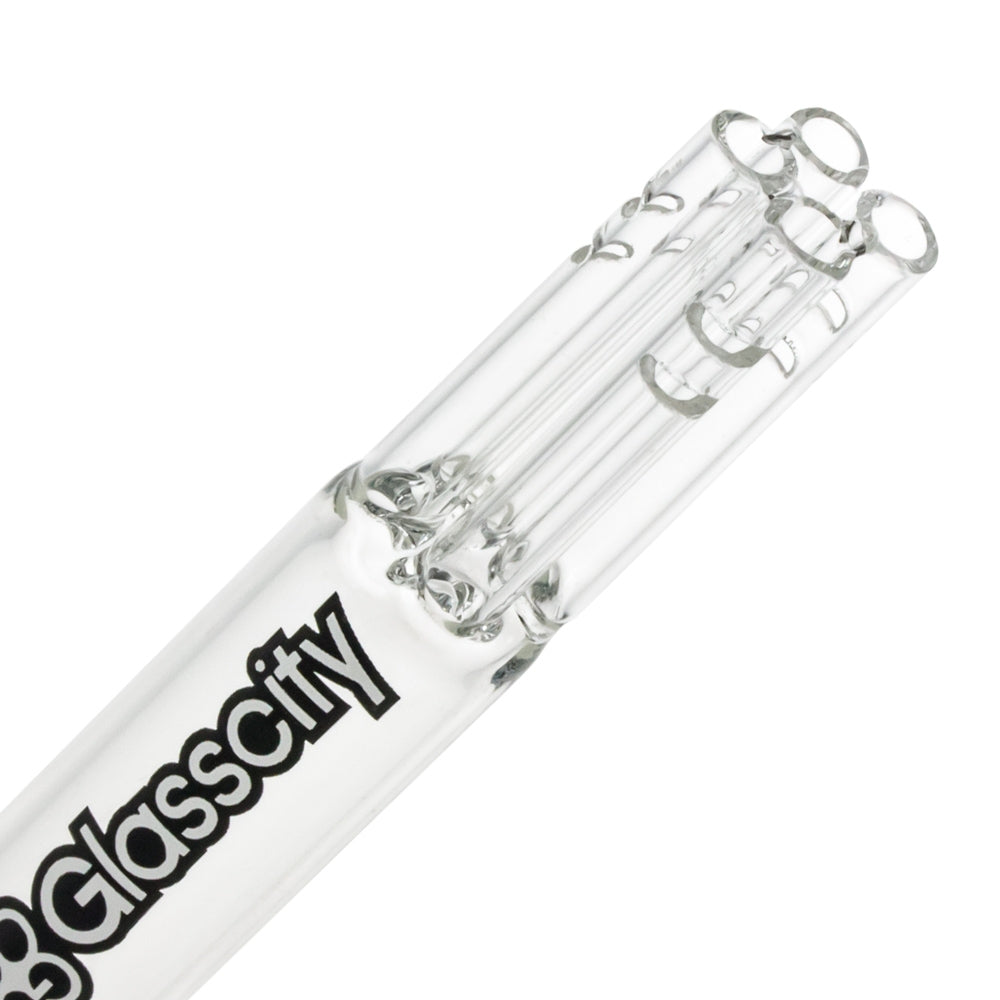 Glasscity 4-Arm Diffuser Downstem | Clear | 18.8mm - Close Up