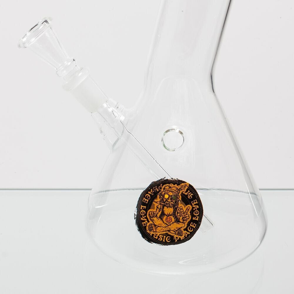 SmoKing Hippie Glass Beaker Bong | base