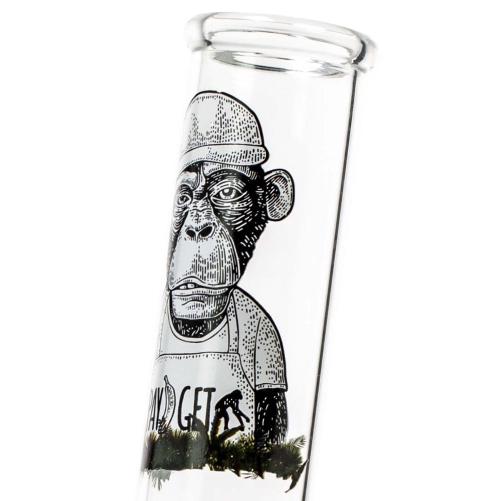 Greenline Monkey Glass Beaker Bong | monkey