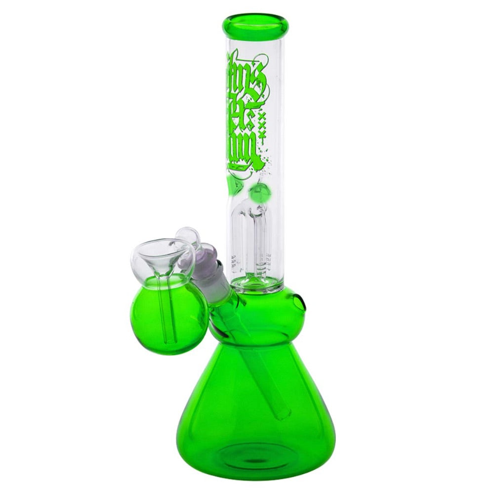 Amsterdam Glass Leaf Tree Perc Ice Bong