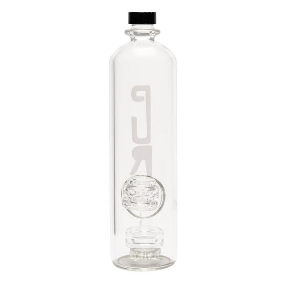 Pure Glass Hydro Guard Water Bottle Bong with Mini Jellyfish Perc | front view