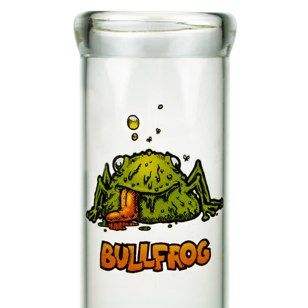 Bullfrog Bubble Base Glass Bong - Decal