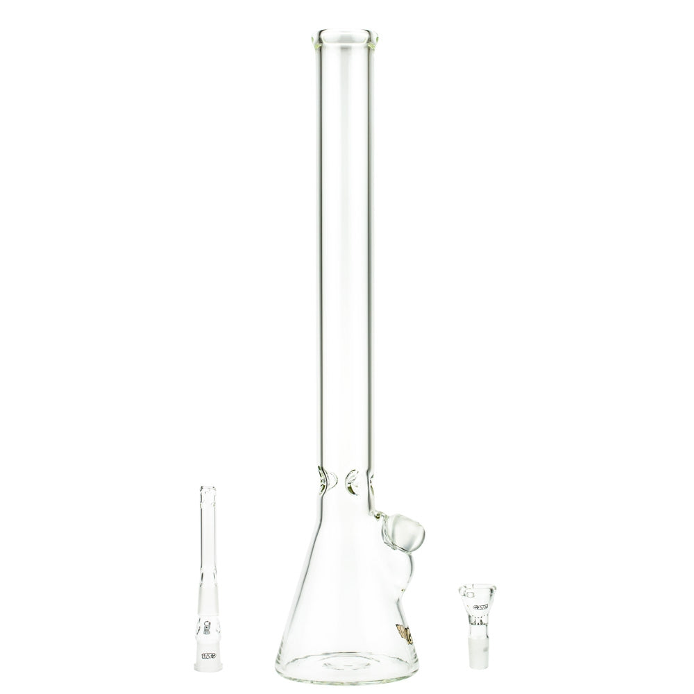 G-Spot Glass Beaker Ice Bong with Real Gold Logo | 55cm - Diffuser Downstem and Herb Bowl Included