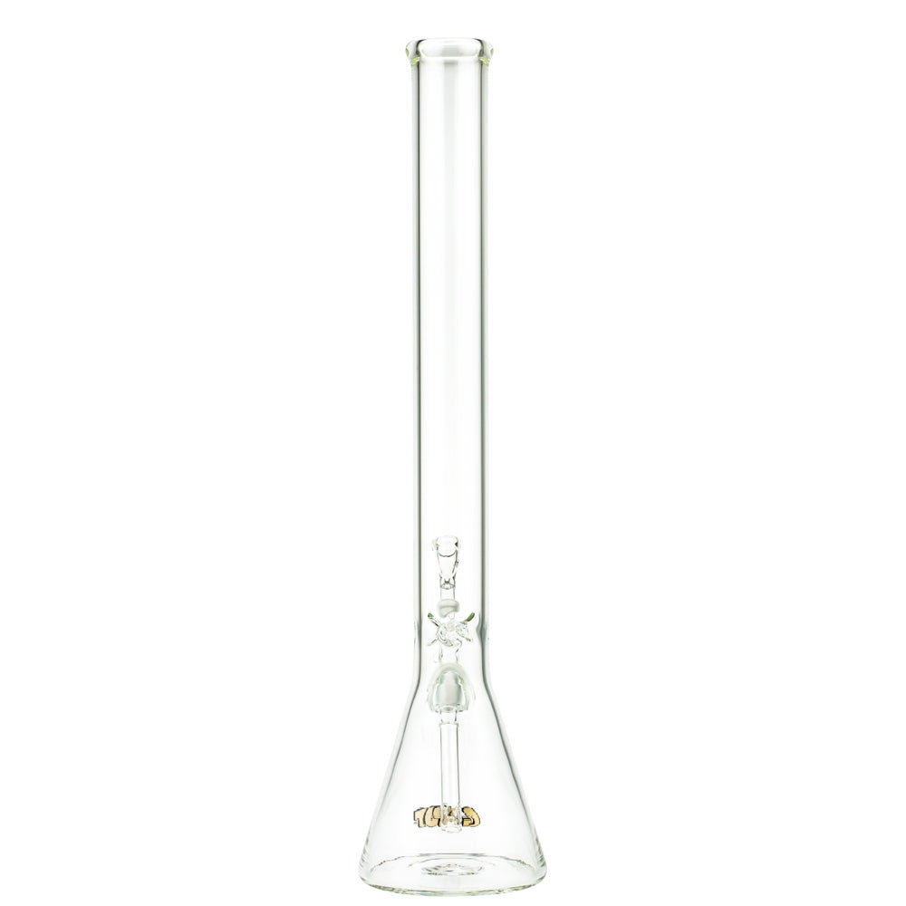 G-Spot Glass Beaker Ice Bong with Real Gold Logo | 55cm - Back View