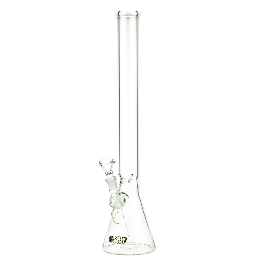 G-Spot Glass Beaker Ice Bong with Real Gold Logo | 55cm - Side View 2