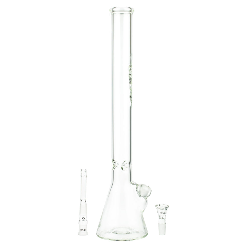 G-Spot Glass Beaker Ice Bong with Flame Polished Logo | 55cm - Diffuser Downstem and Herb Bowl Included