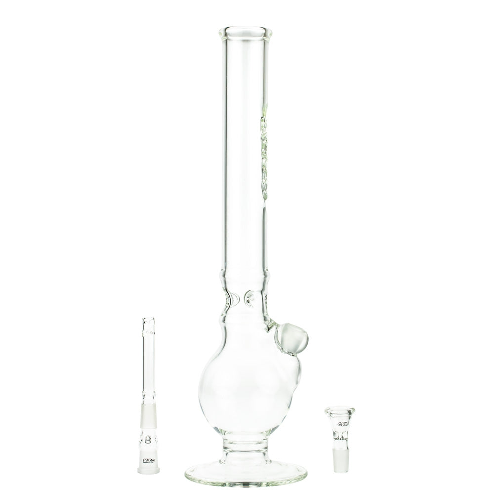 G-Spot Glass Bubble Ice Bong with Flame Polished Logo | 50cm - Diffuser Downstem and Herb Bowl Included