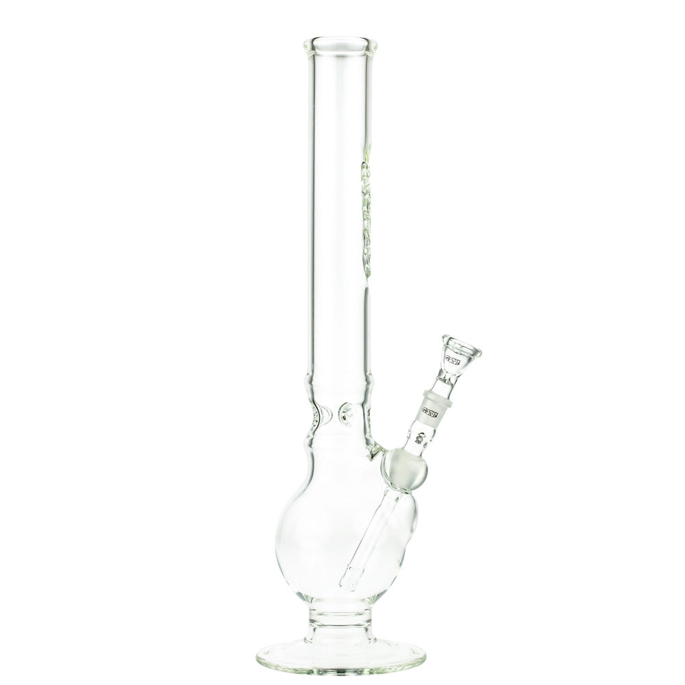 G-Spot Glass Bubble Ice Bong with Flame Polished Logo | 50cm - Side View 4