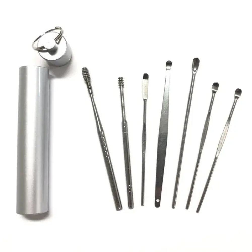THGC Dabsh Dabber Kit | Silver | With storage tube