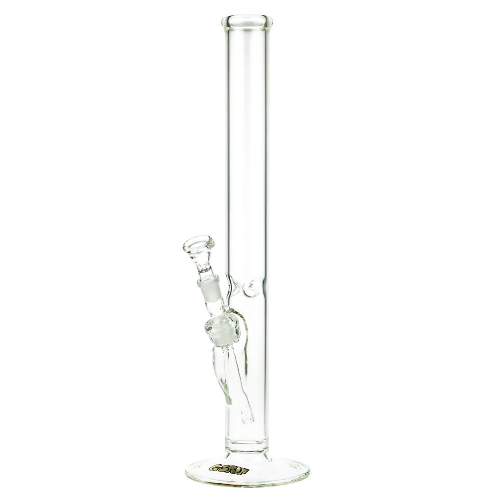 G-Spot Glass Classic Cylinder Ice Bong with Gold Logo | 50 cm - Side View 2