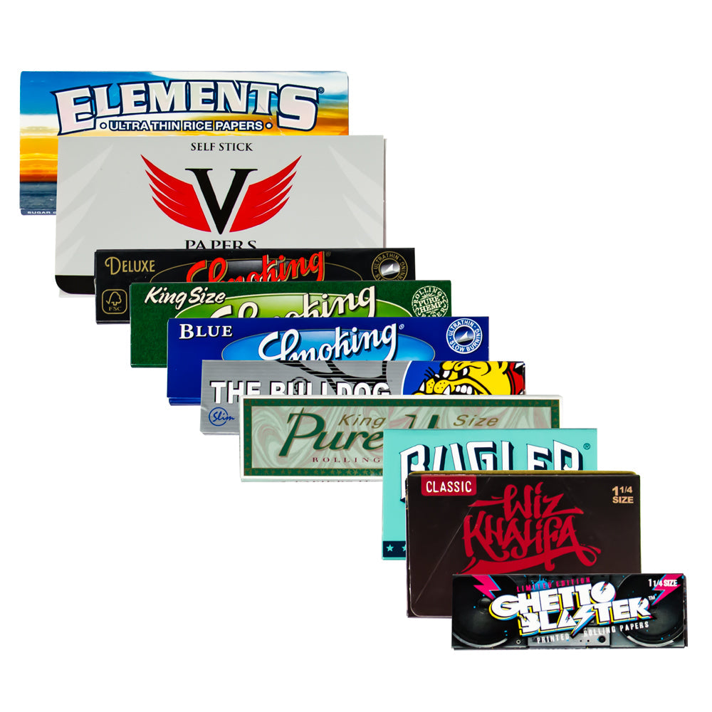 Rolling Paper Mix Set | 10 Packs - Example of Selection