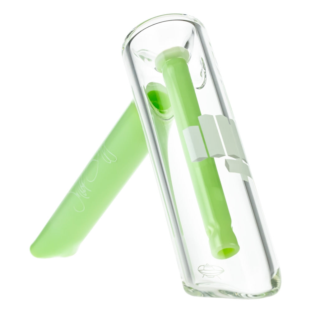 Snoop Dogg Pounds Lightship Handheld Bubbler | Milky Green - Side View 1