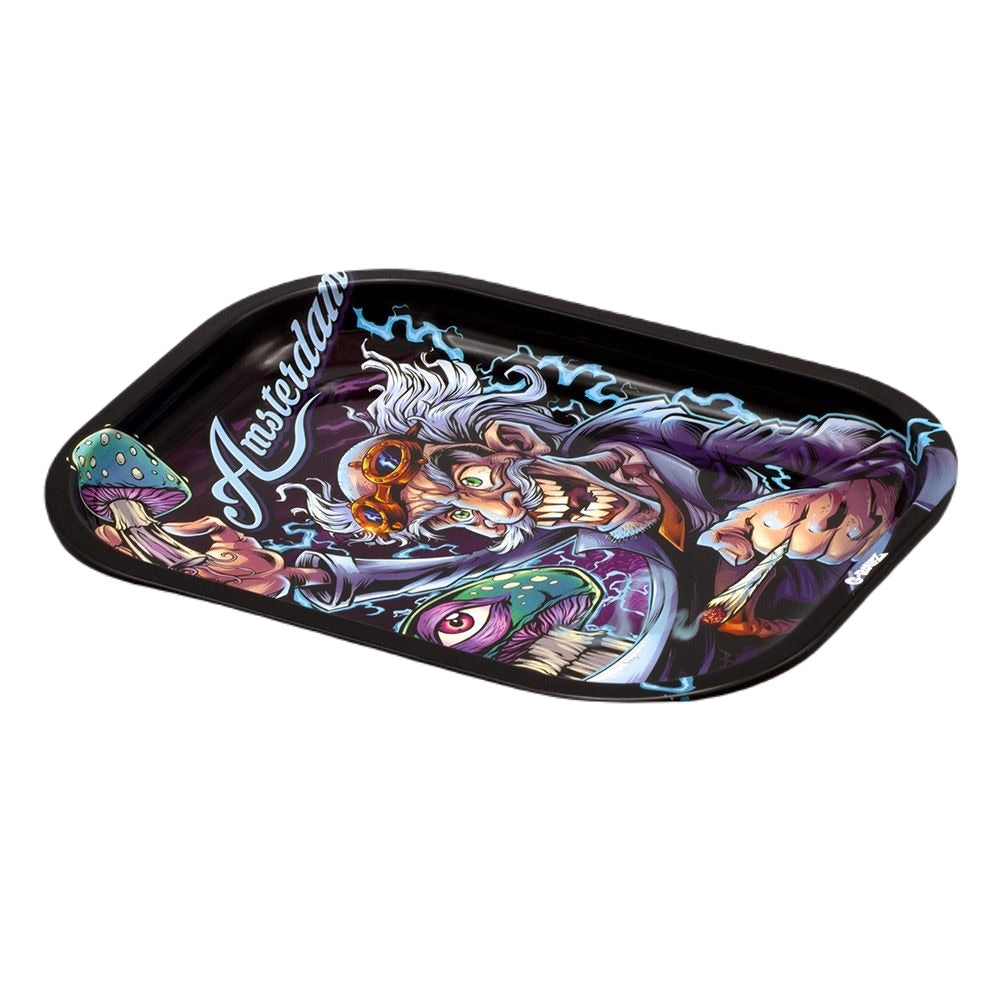 G-Rollz Amsterdam Mad Scientist Rolling Tray | Small | side view