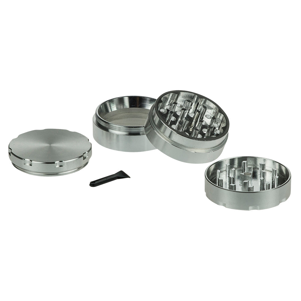 G-Spot - Aluminum Magnetic Herb Grinder - 4-part - 50mm - Silver