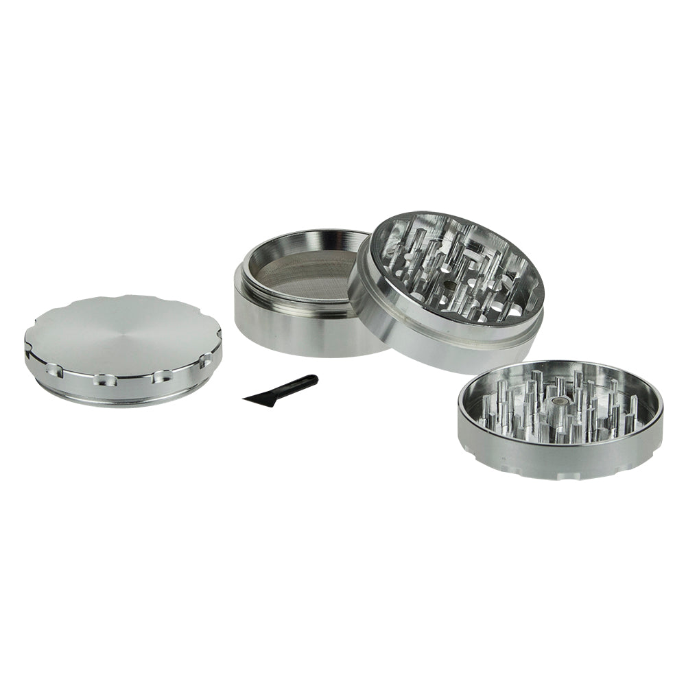 G-Spot - Aluminum Magnetic Herb Grinder - 4-part - 62mm - Silver