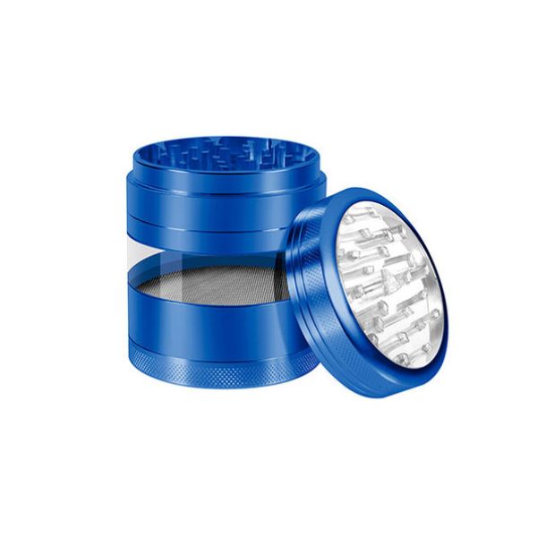 Grinder with clear Mid-section and Magnetic Window Lid | 62mm