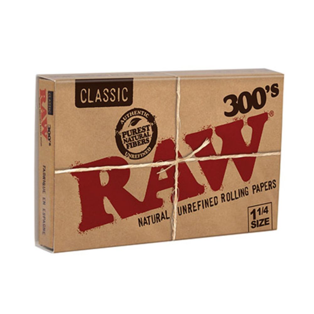 RAW Classic 300's Creaseless Rolling Papers | Single Pack - Side View