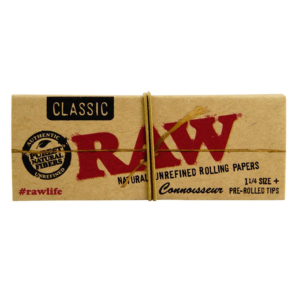 RAW Connoisseur 1¼ Papers with Pre-Rolled Filter Tips