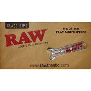 RAW Glass Filter Tips with Flat Mouthpiece <br>