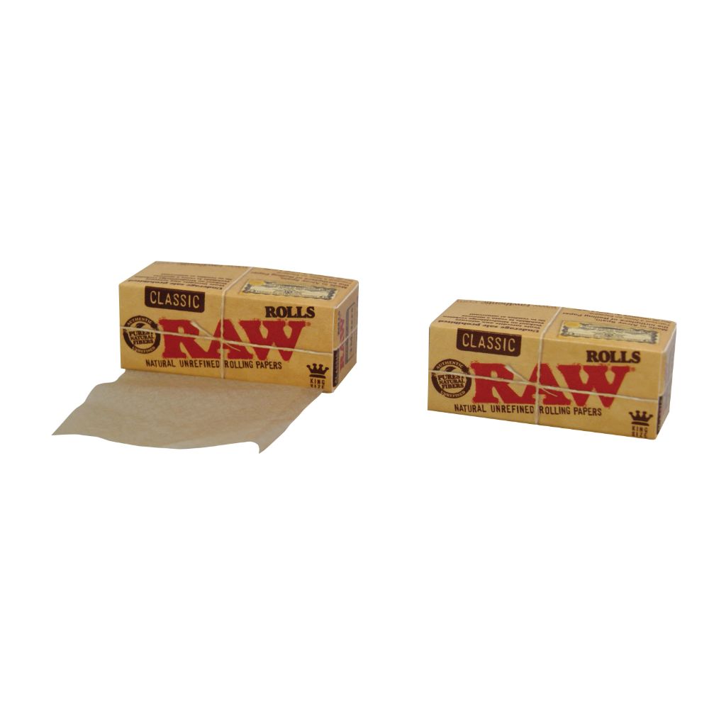 RAW Classic 3 Meters King Size Rolls - Open and Closed