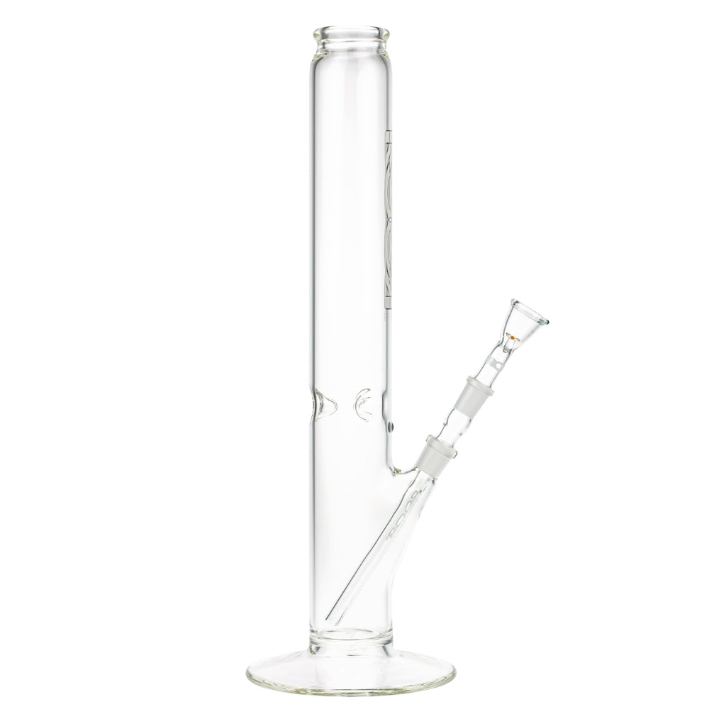 ROOR 3.5mm Black & White series | 40cm | Straight Cylinder Ice Bong | 14.5mm - Side View 6