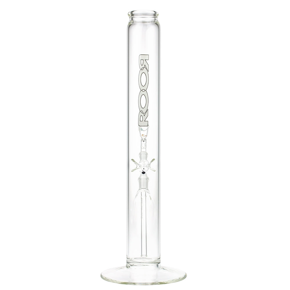 ROOR 3.5mm Black & White series | 40cm | Straight Cylinder Ice Bong | 14.5mm - Back View